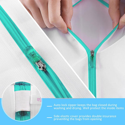Bra Wash Bags, 4 Pack Underwear Laundry Mesh Bags for Delicates Baby Cloth Sock