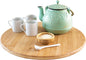Lazy Susan Organizer for Cabinet, Pantry or Tabletop – 14" Bamboo Turntable for Kitchen, Counter or Spice Rack Storage